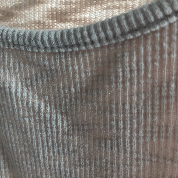 Adorable cream/beige ribbed babydoll dress/top - Picture 5 of 10